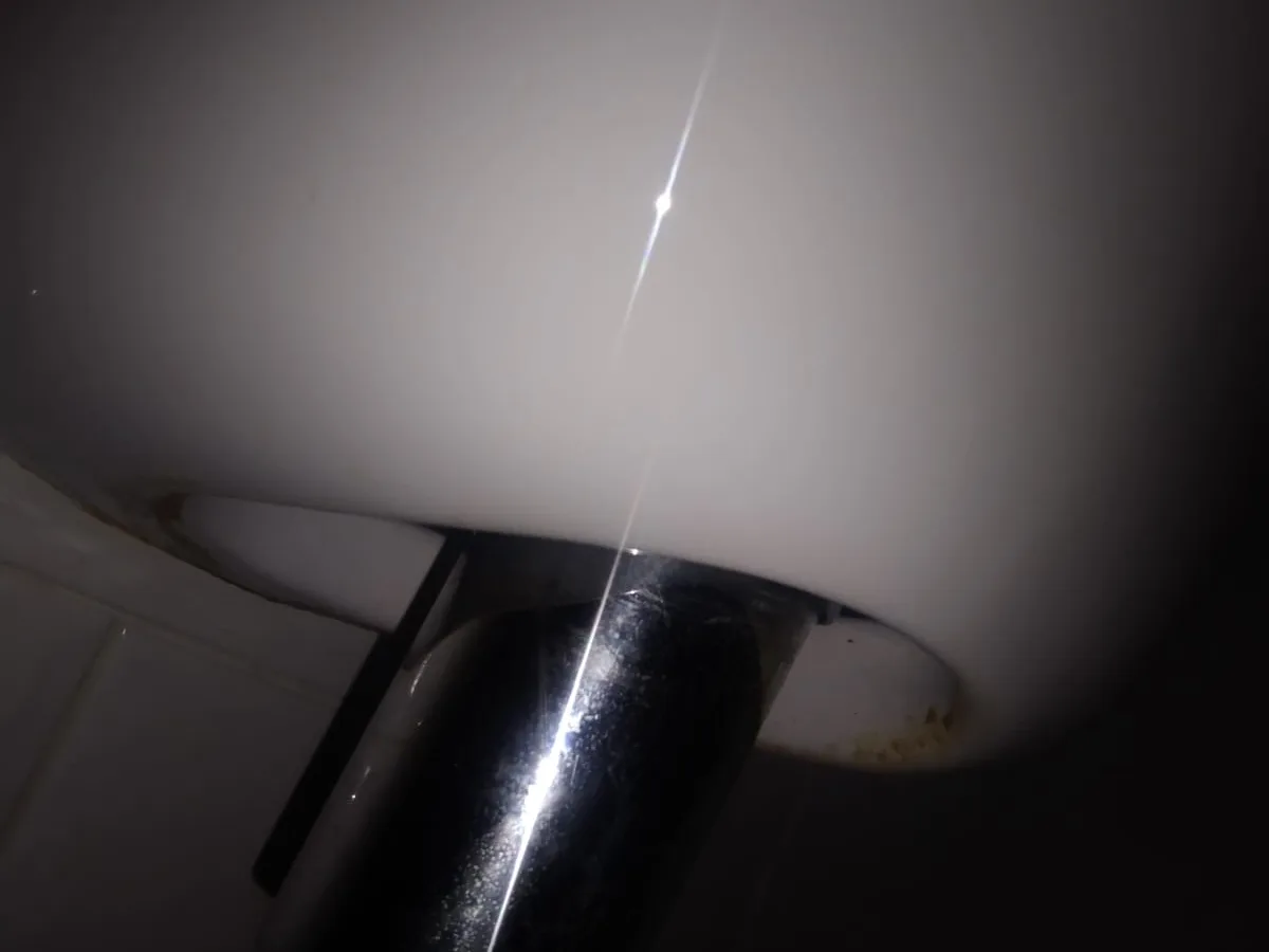 Close-up of completed plumbing repair work