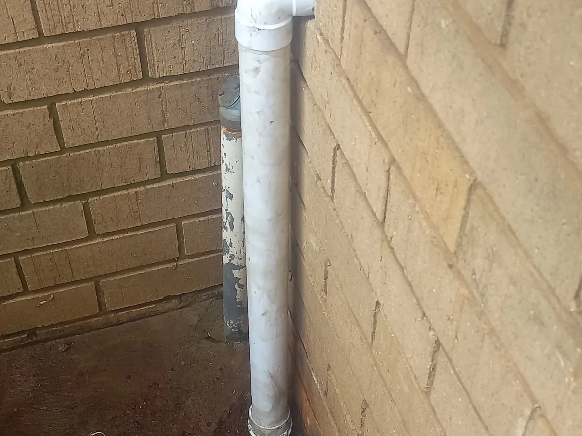 Close-up of completed plumbing repair work