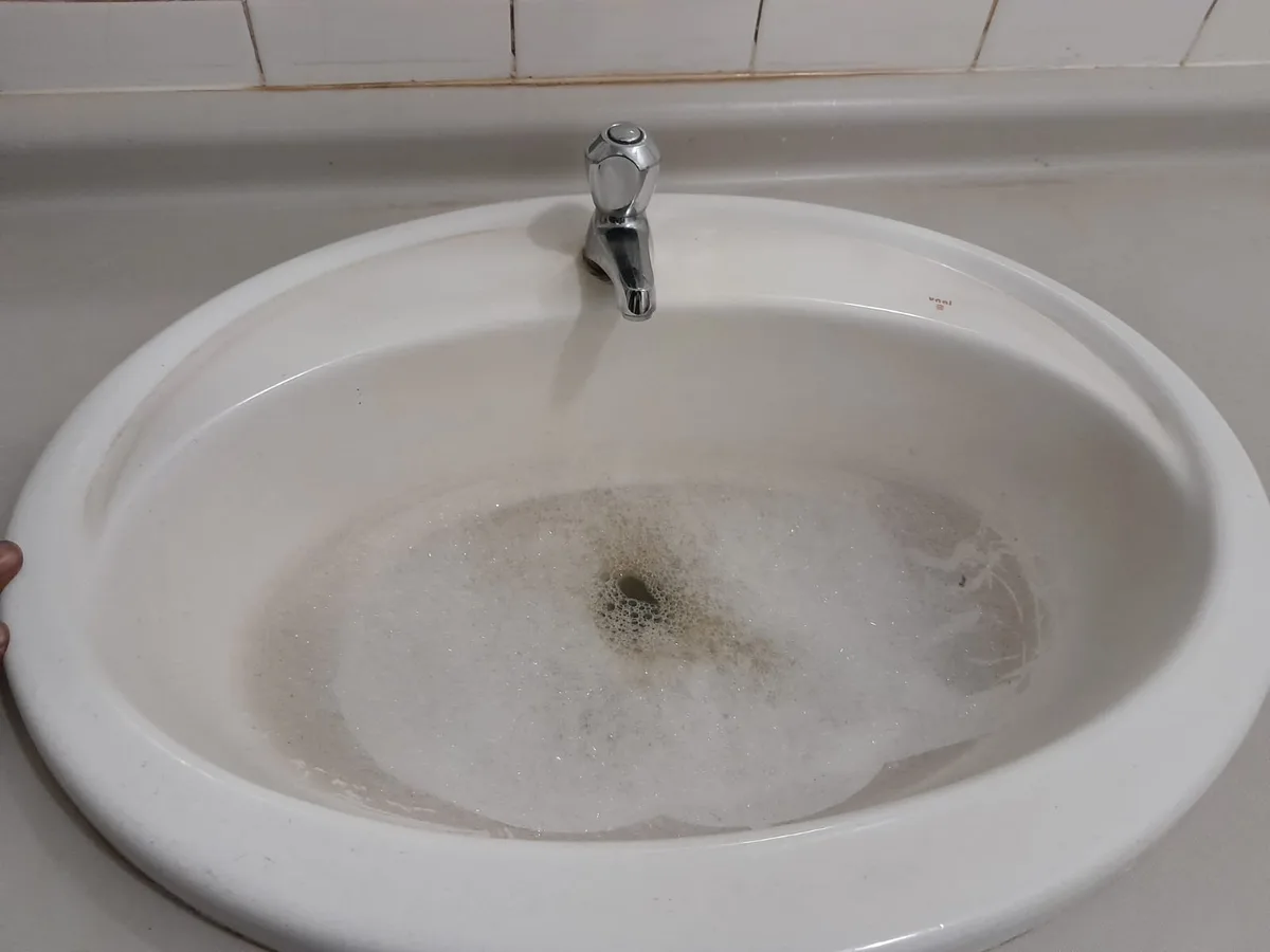Close-up of completed plumbing repair work