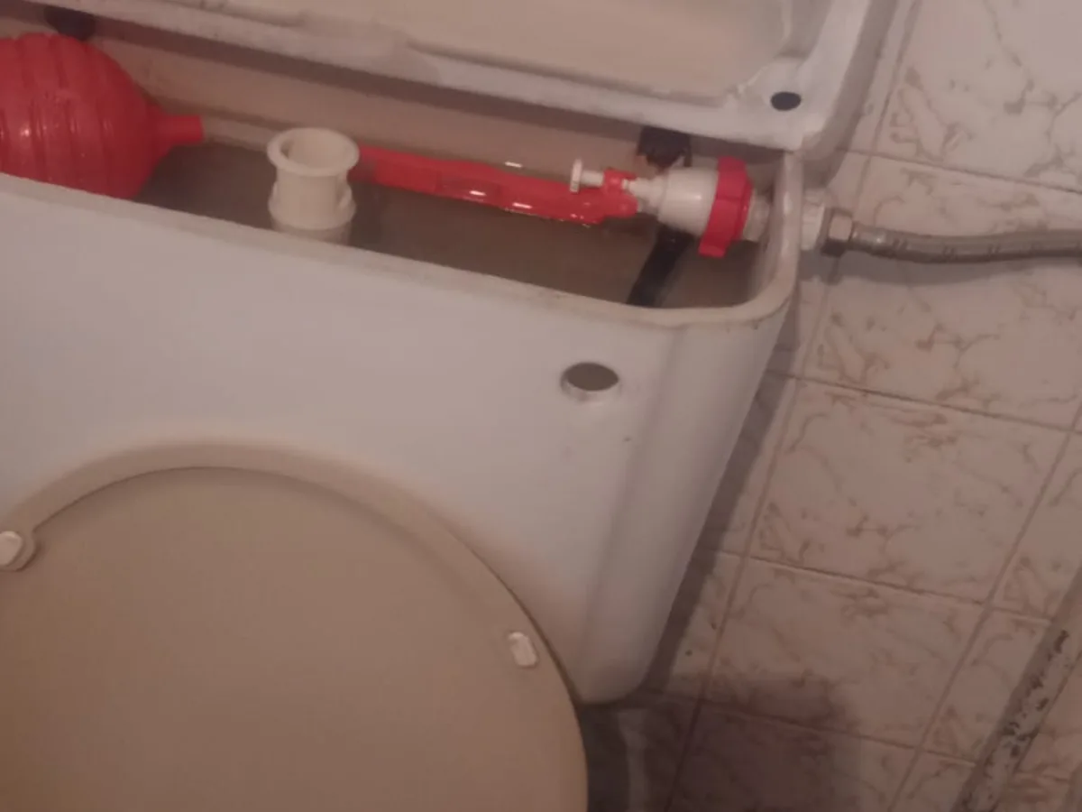 Close-up of completed plumbing repair work