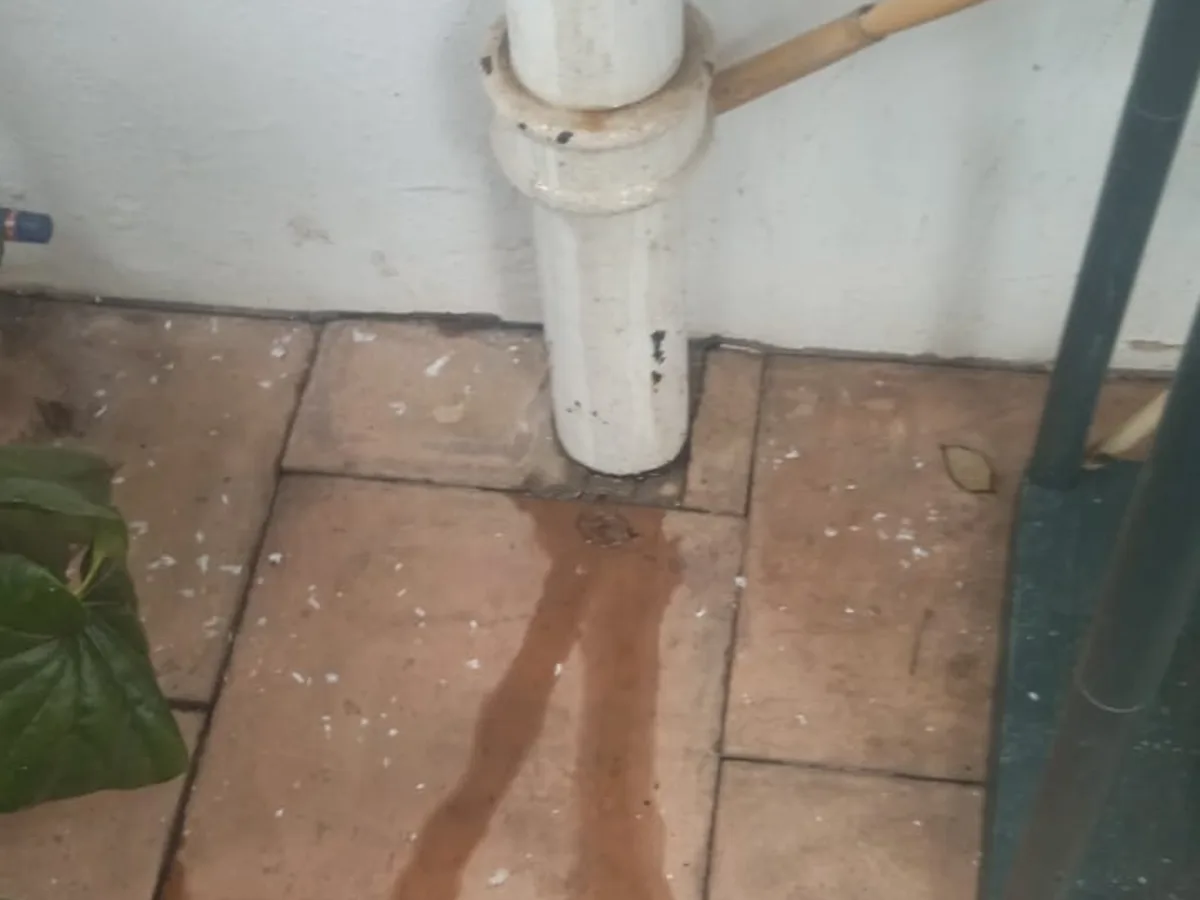 Close-up of completed plumbing repair work