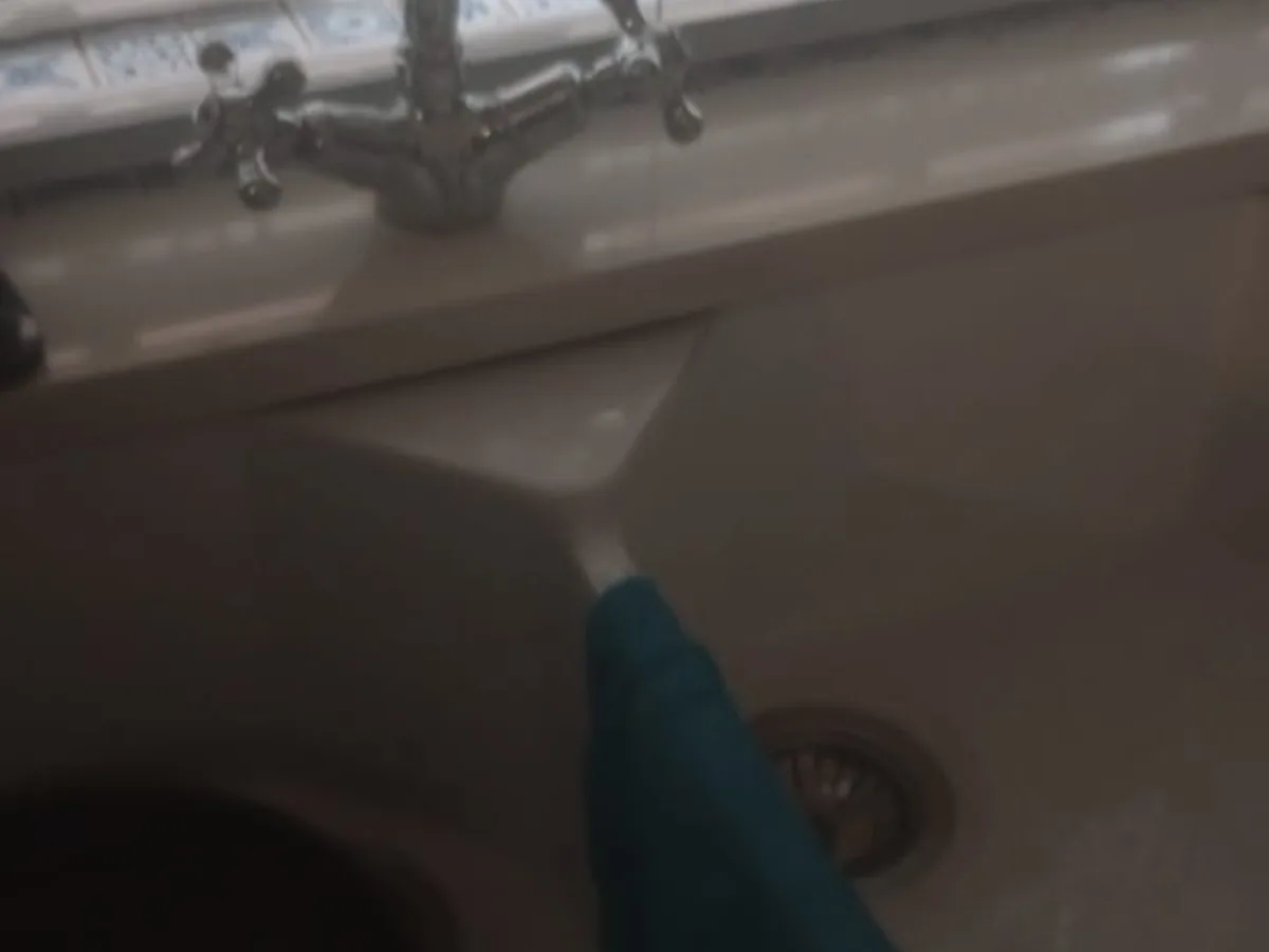 Close-up of completed plumbing repair work