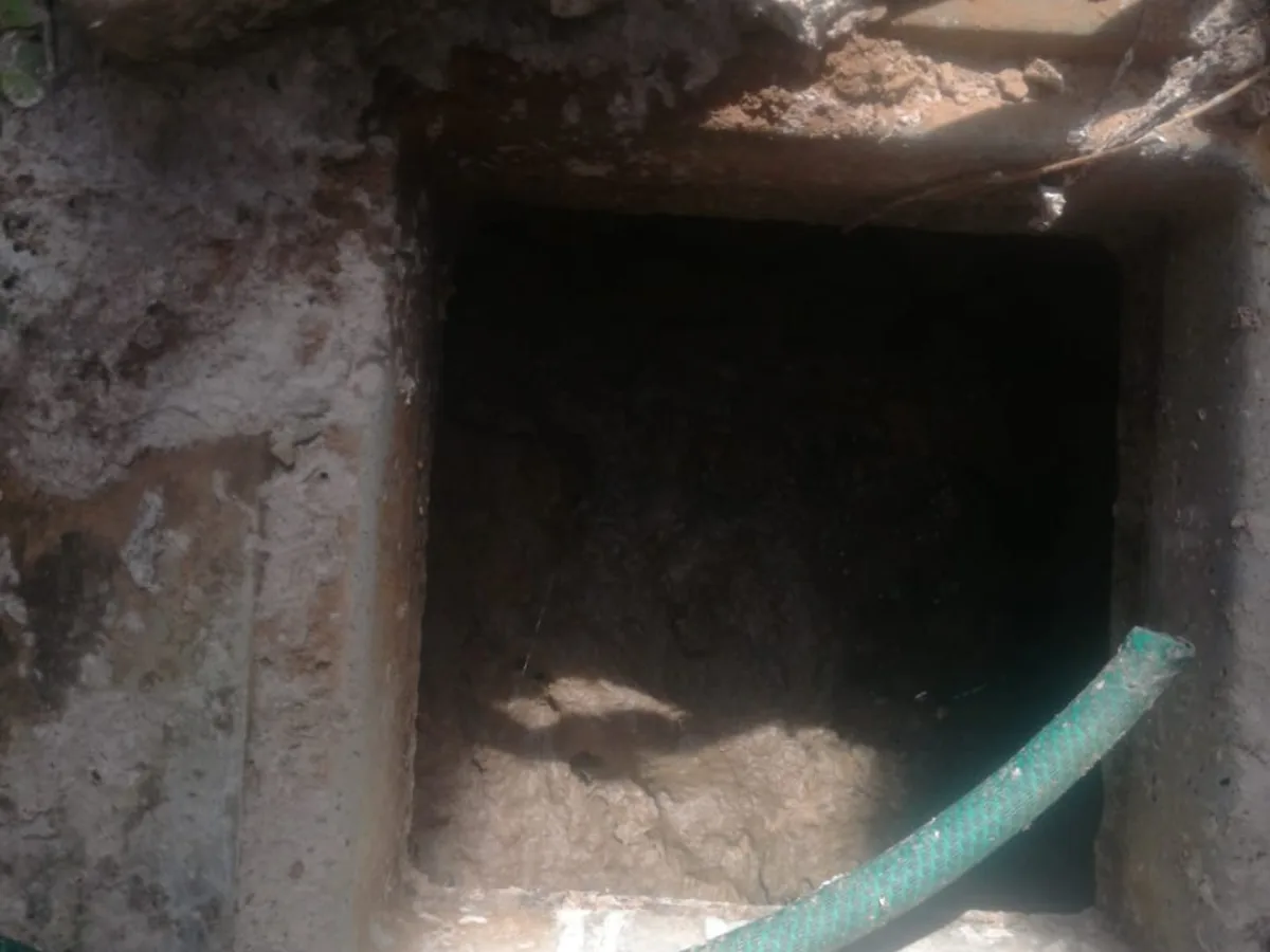 Close-up of completed plumbing repair work