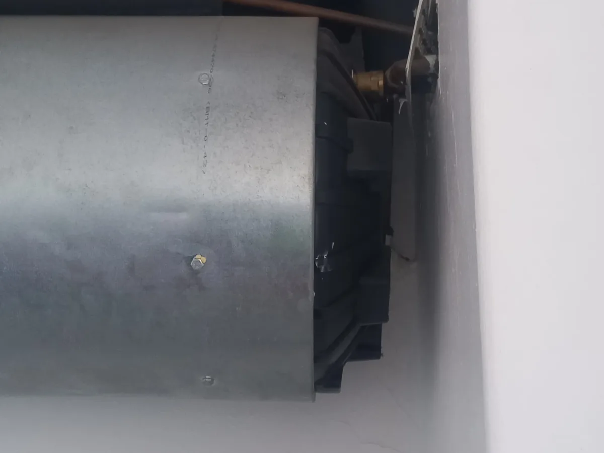Close-up of completed plumbing repair work