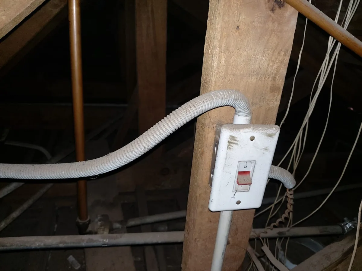 Close-up of completed plumbing repair work