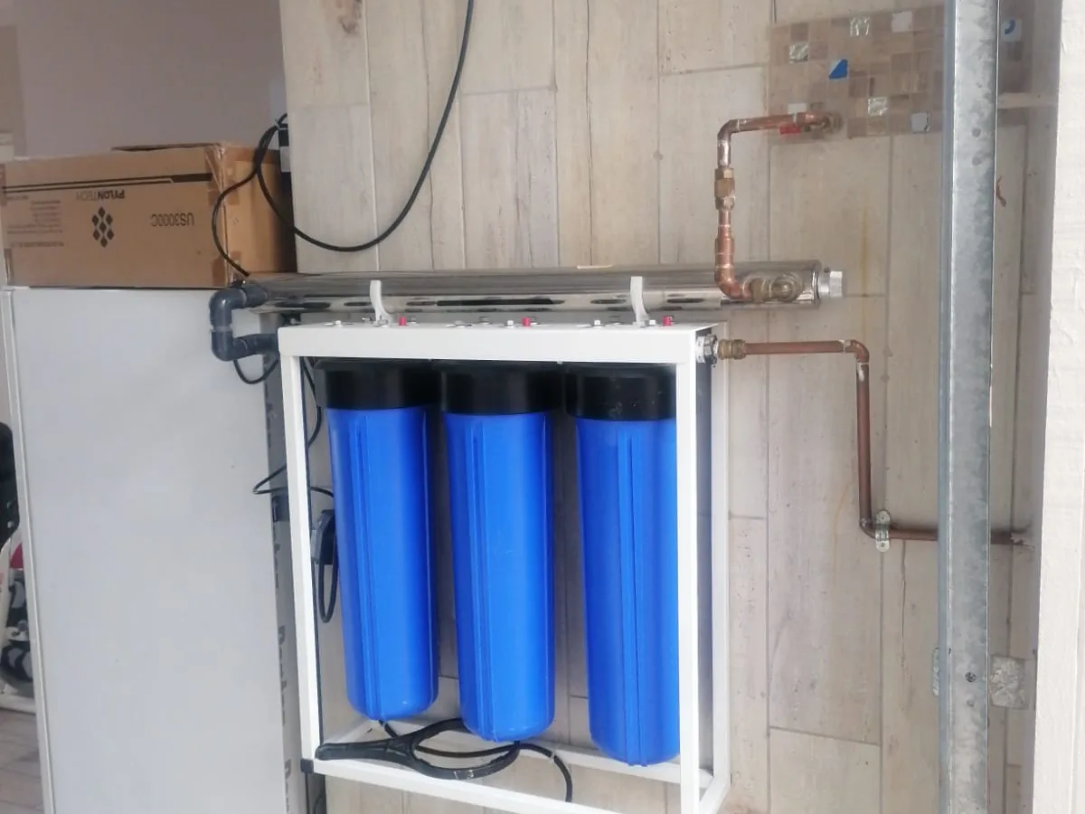 Close-up of completed plumbing repair work