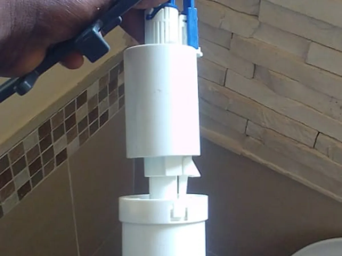 Close-up of completed plumbing repair work