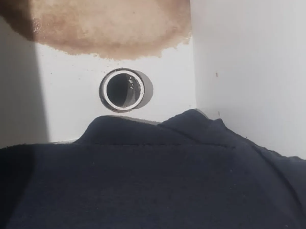 Close-up of completed plumbing repair work