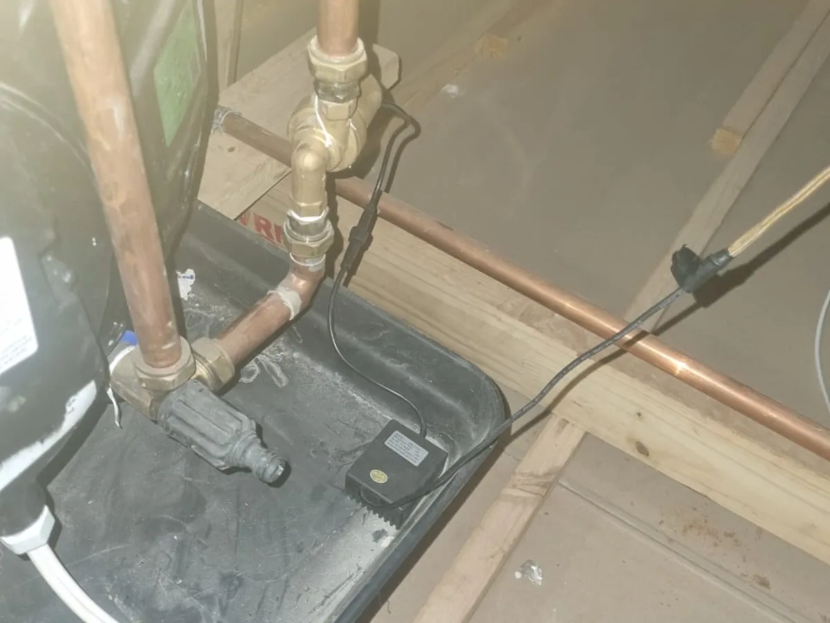 Close-up of completed plumbing repair work