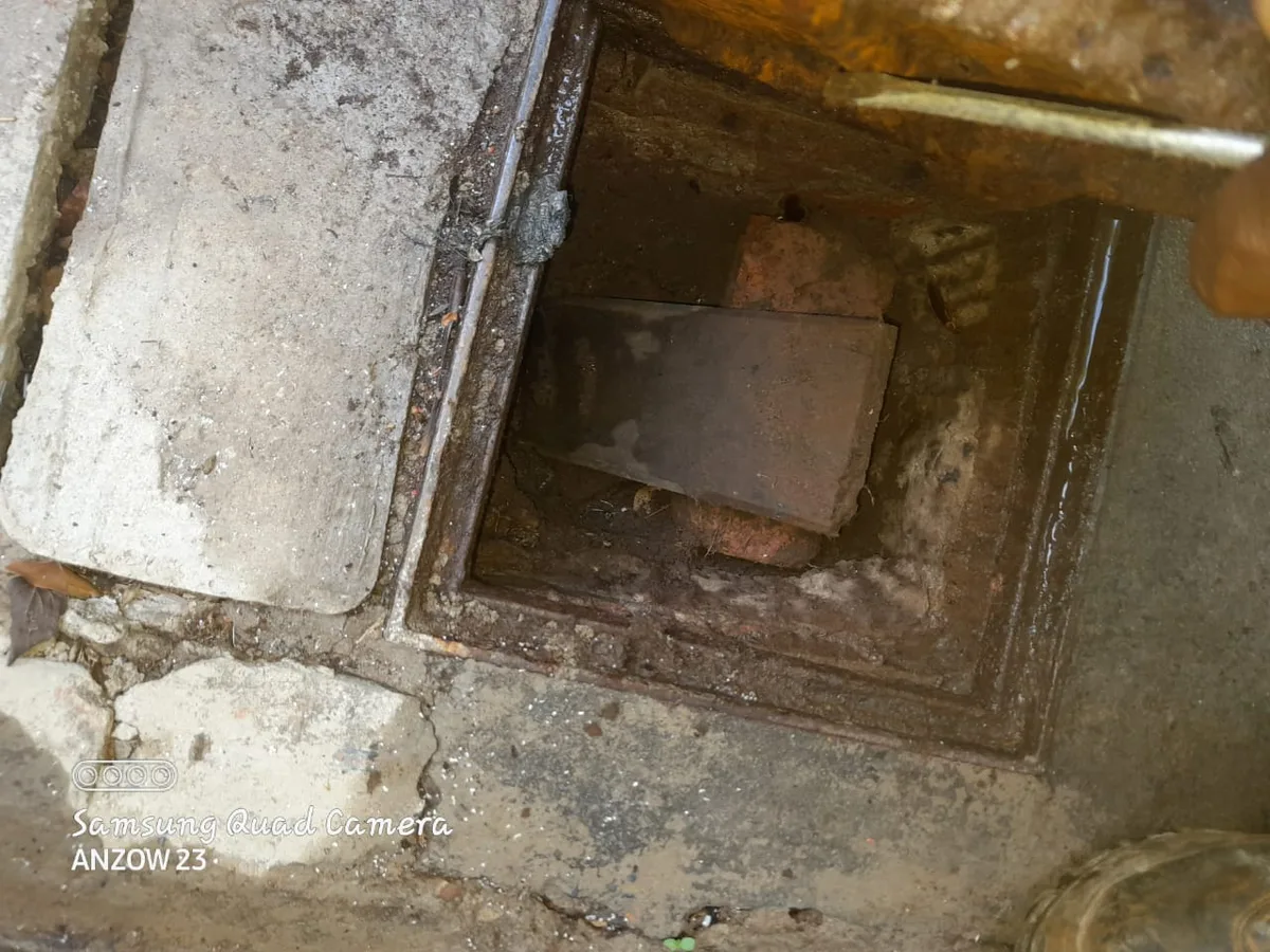 Close-up of completed plumbing repair work
