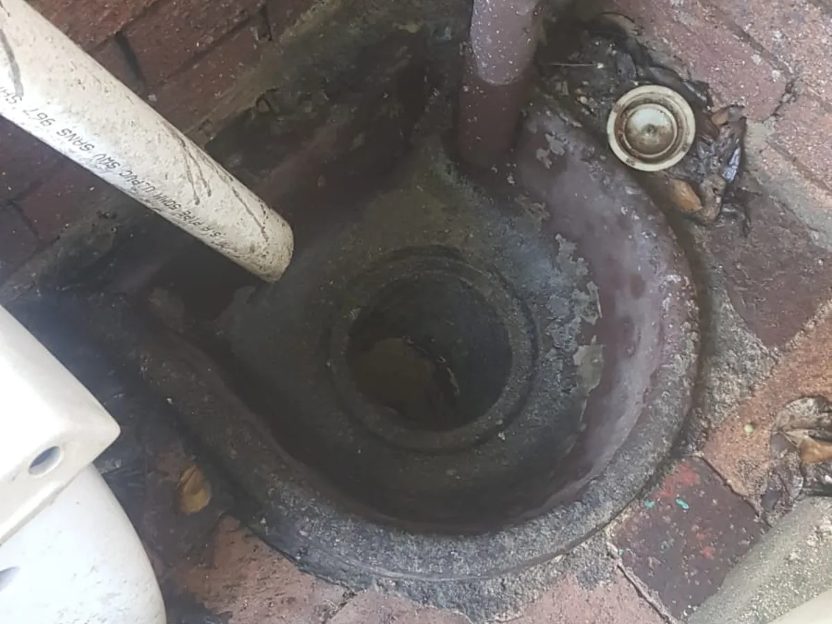 Close-up of completed plumbing repair work