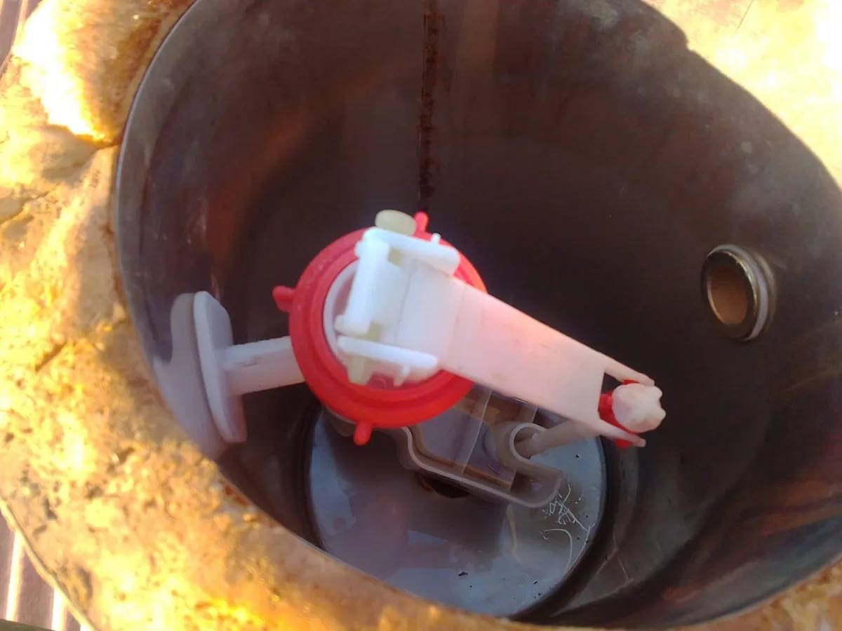 Close-up of completed plumbing repair work