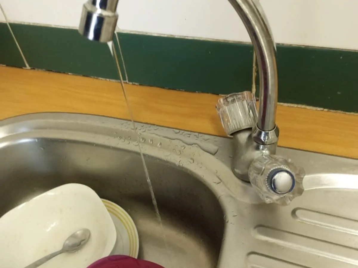 Close-up of completed plumbing repair work
