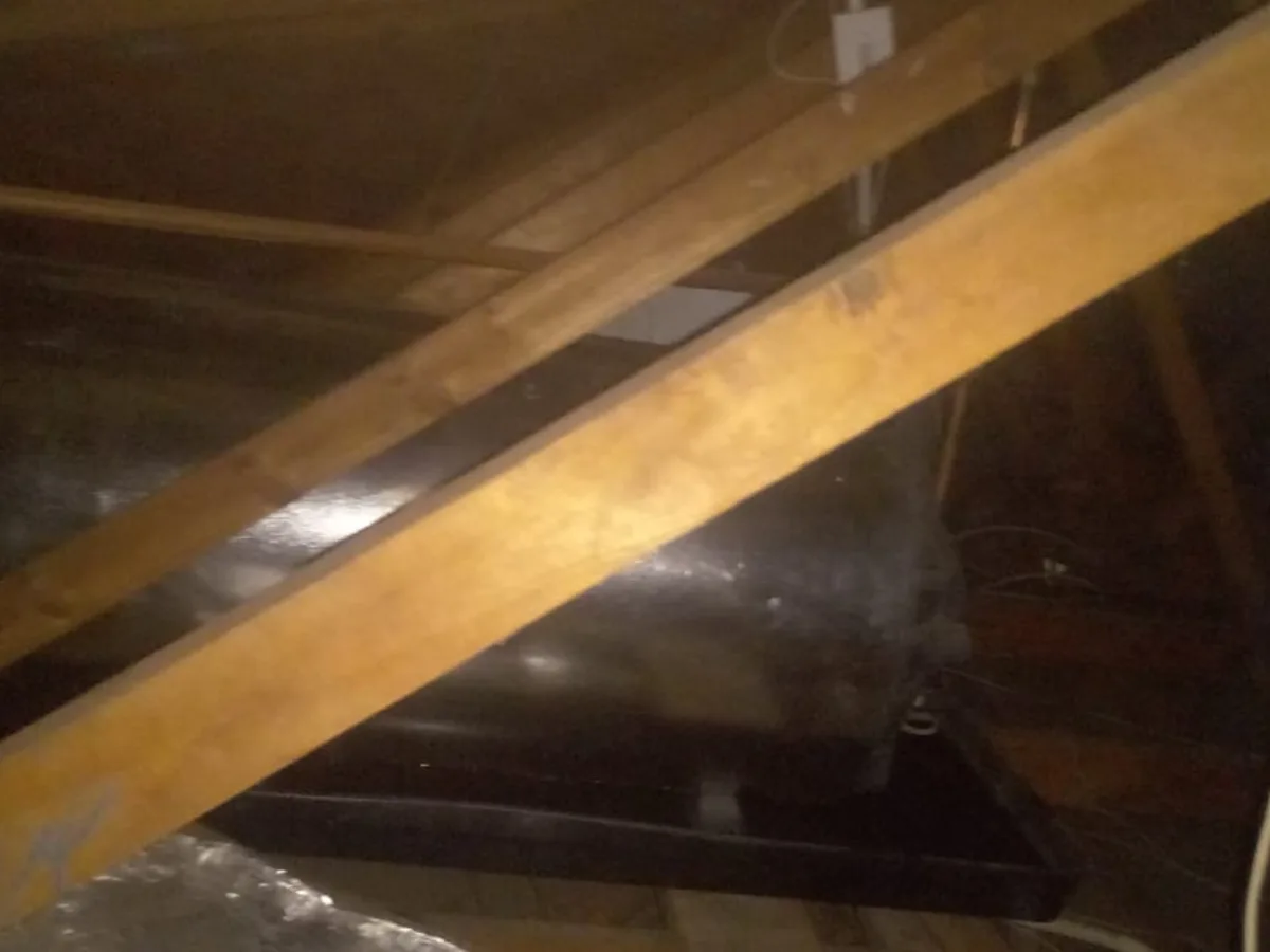 Close-up of completed plumbing repair work