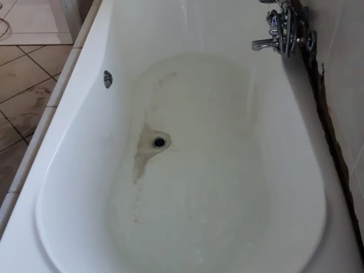 Close-up of completed plumbing repair work