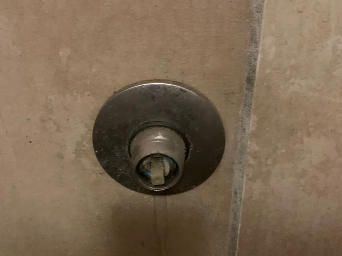 Close-up of completed plumbing repair work