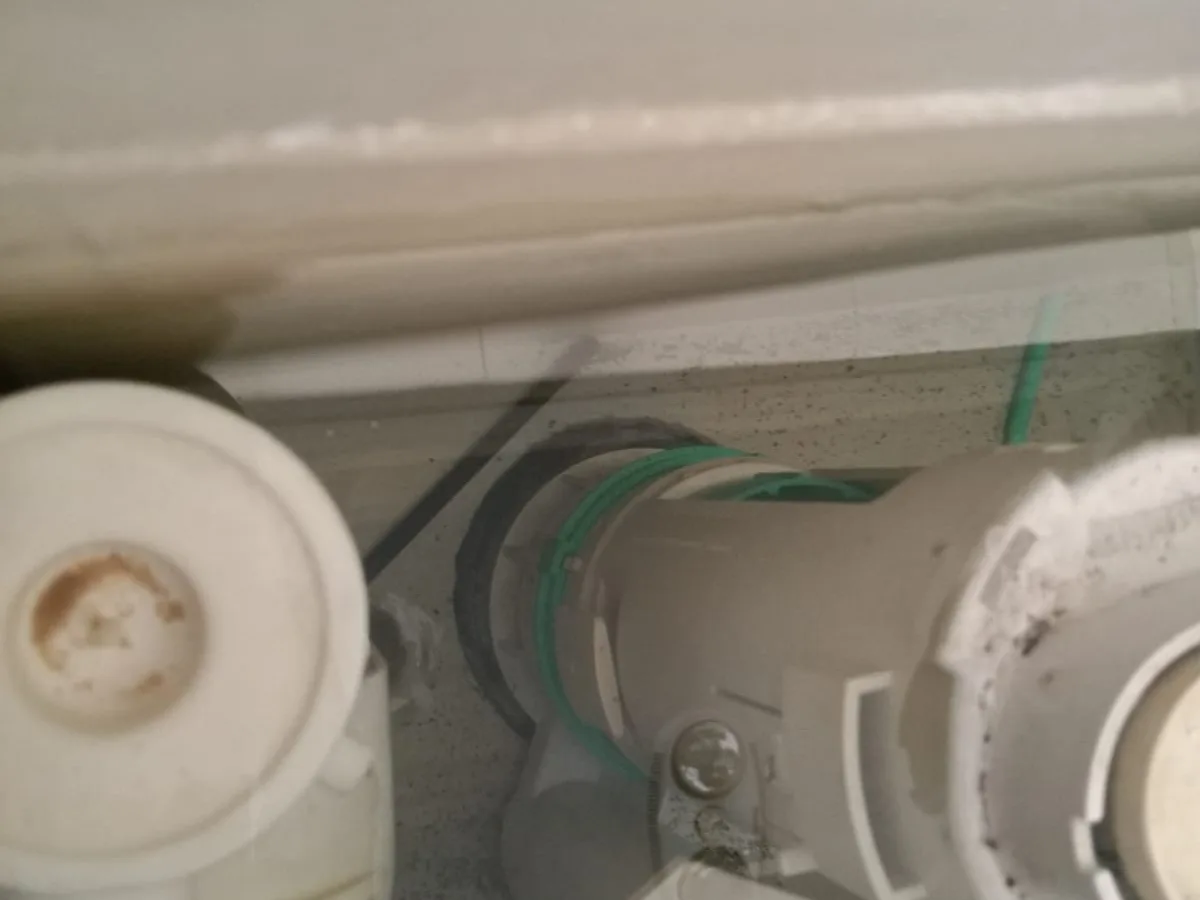 Close-up of completed plumbing repair work