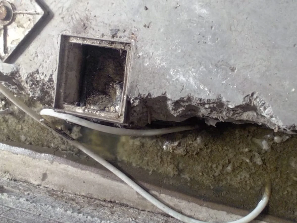 Close-up of completed plumbing repair work