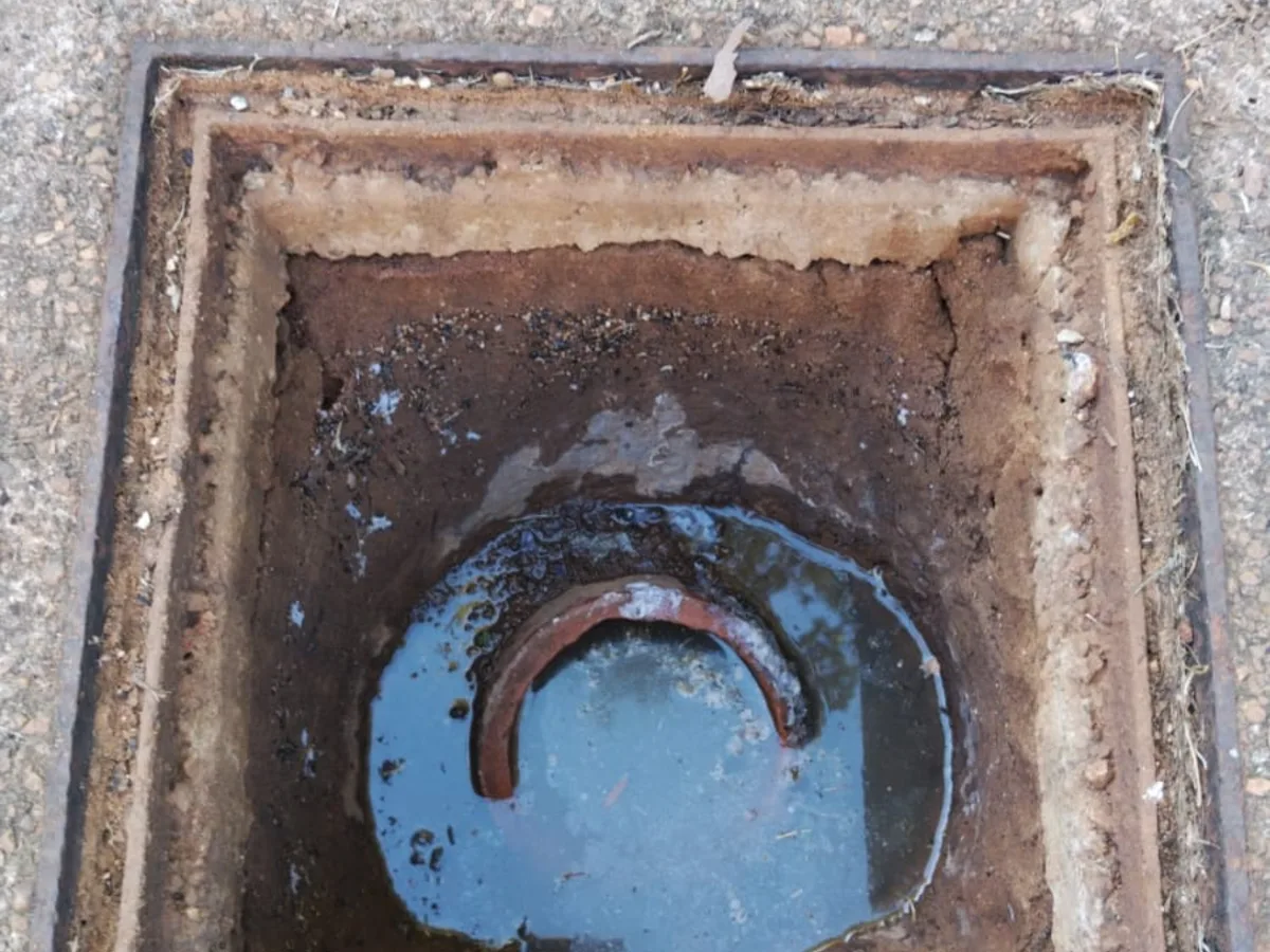 Close-up of completed plumbing repair work