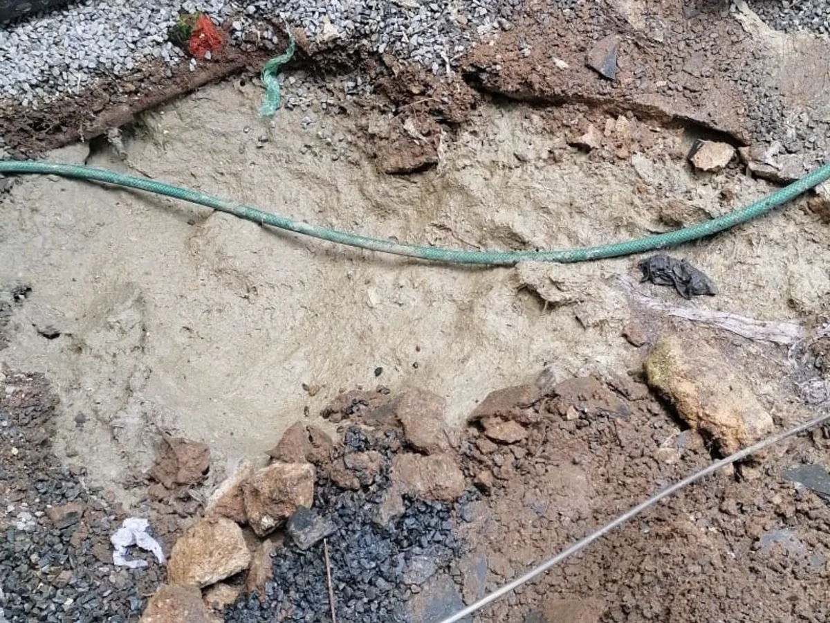 Close-up of completed plumbing repair work