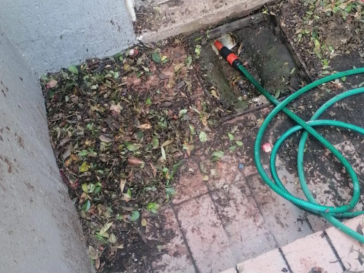 Close-up of completed plumbing repair work