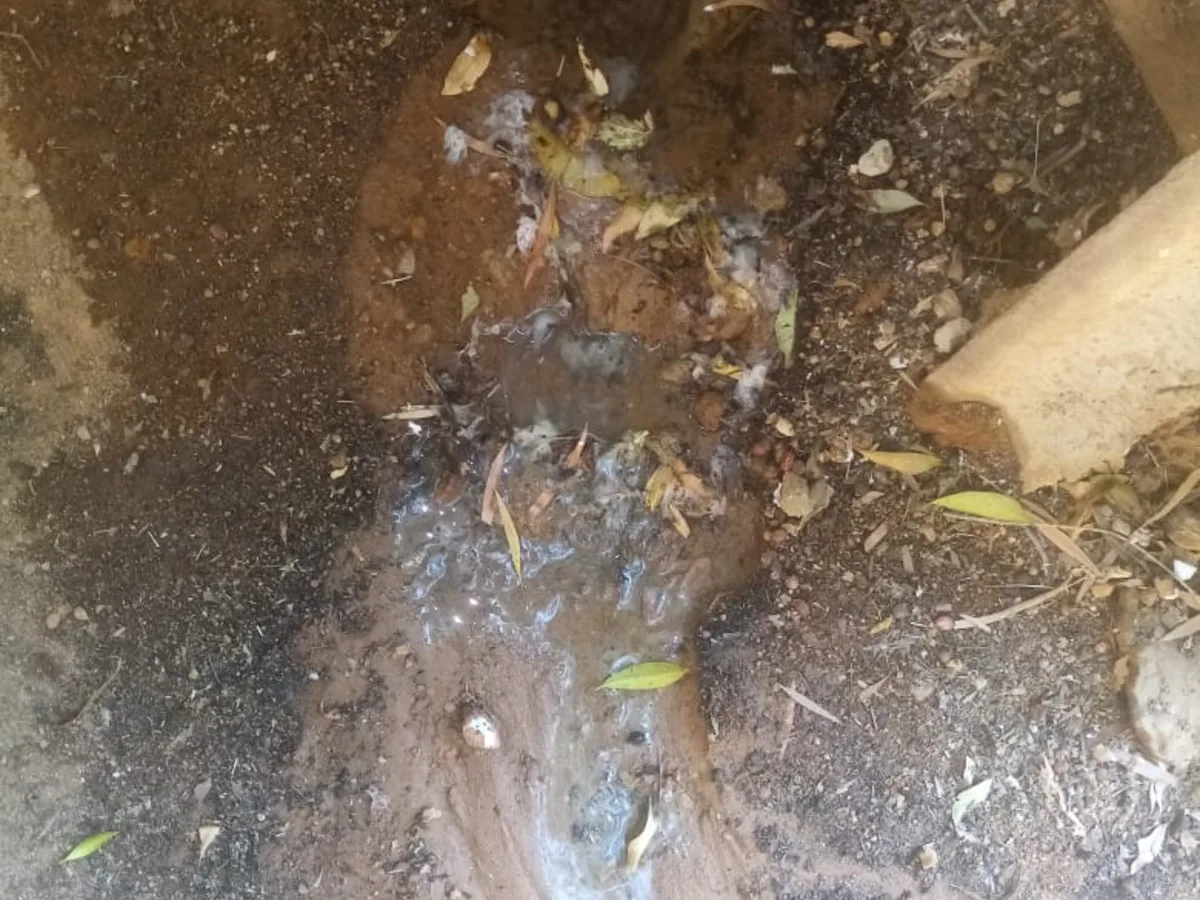 Close-up of completed plumbing repair work