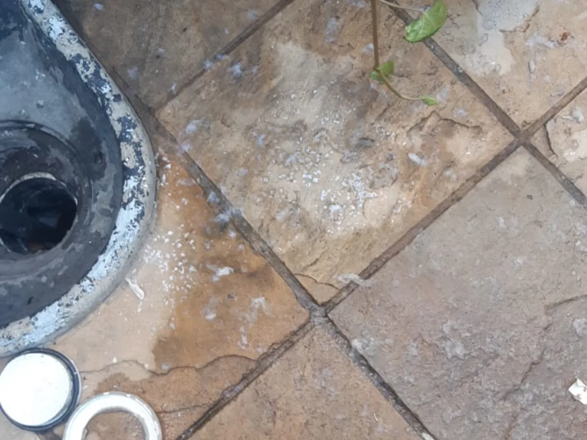 Close-up of completed plumbing repair work