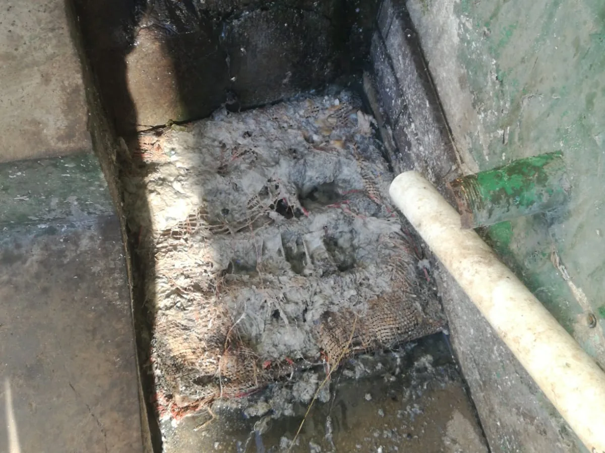 Close-up of completed plumbing repair work