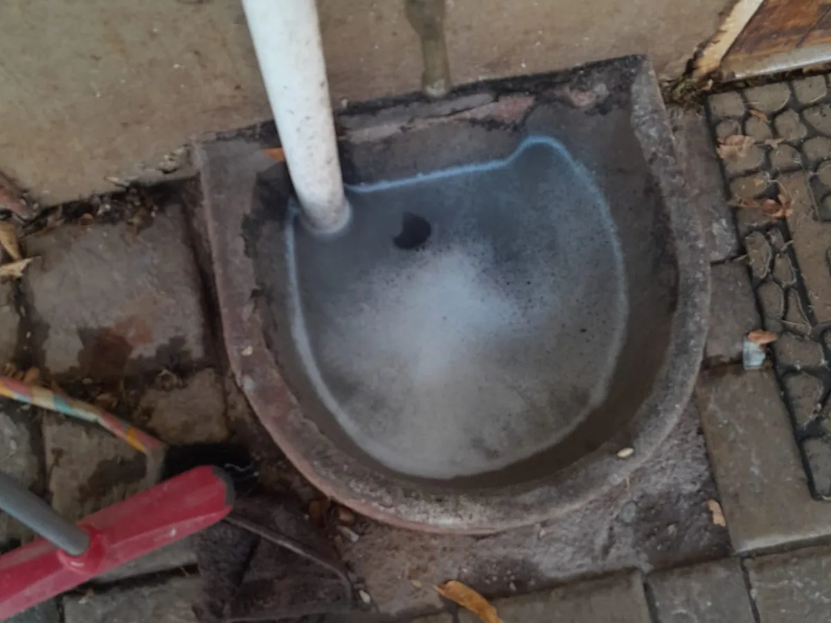 Close-up of completed plumbing repair work