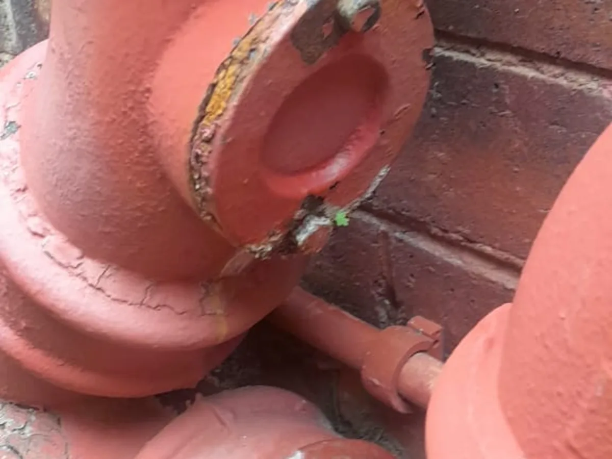 Close-up of completed plumbing repair work