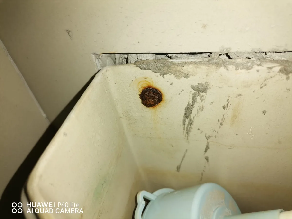 Close-up of completed plumbing repair work