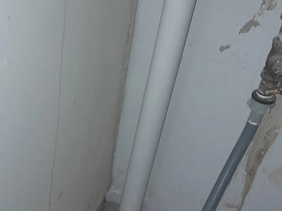 Close-up of completed plumbing repair work