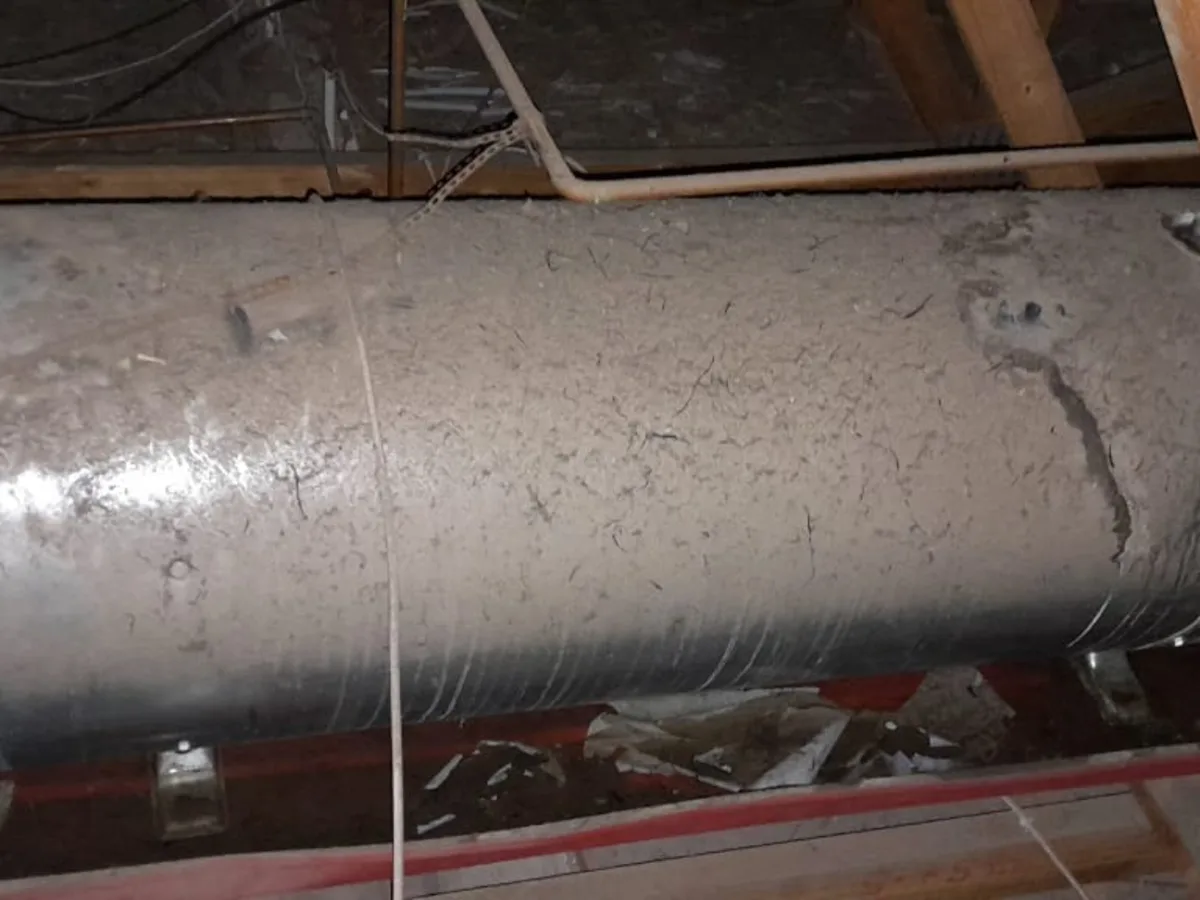 Close-up of completed plumbing repair work
