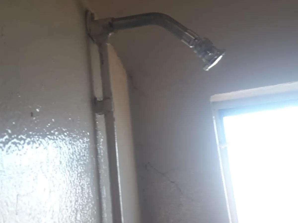 Close-up of completed plumbing repair work