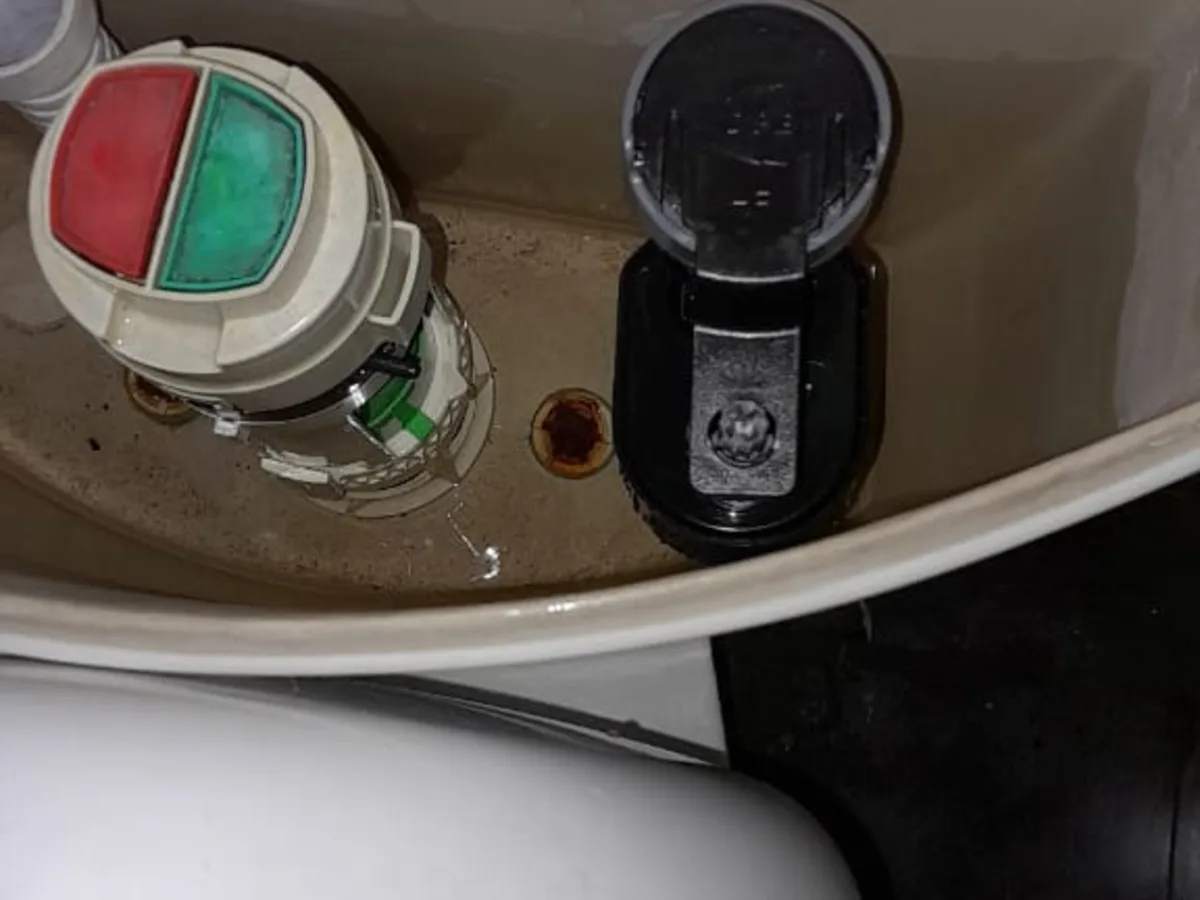 Close-up of completed plumbing repair work