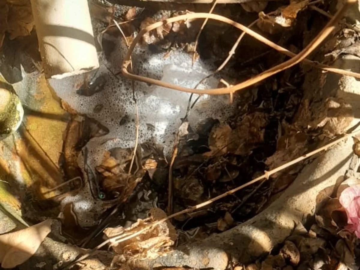 Close-up of completed plumbing repair work