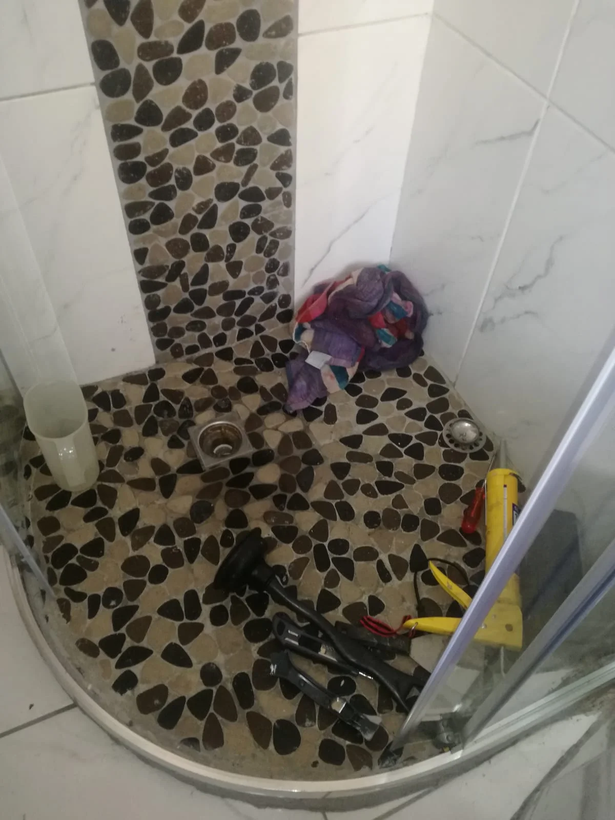 Close-up of completed plumbing repair work