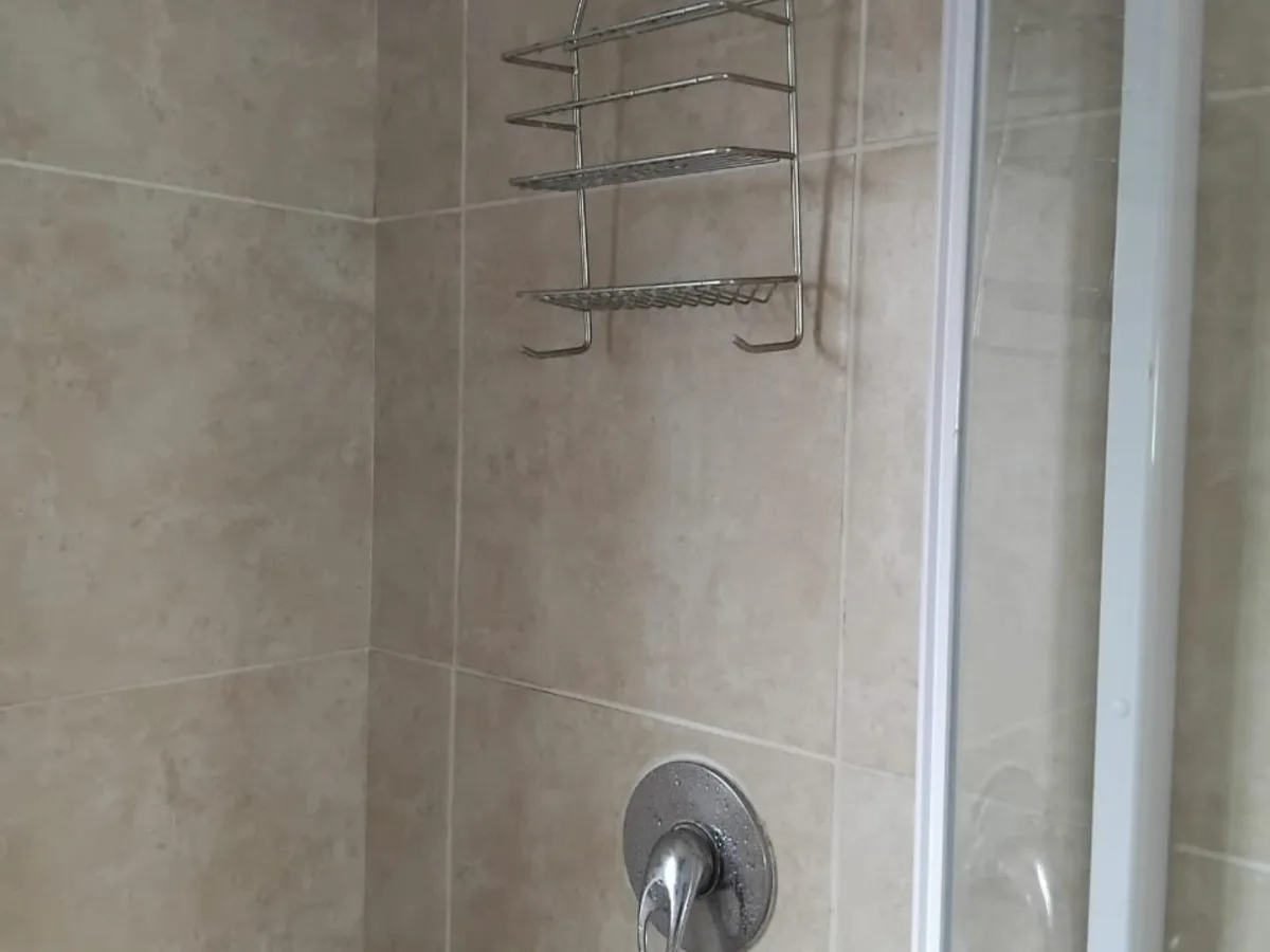 Close-up of completed plumbing repair work