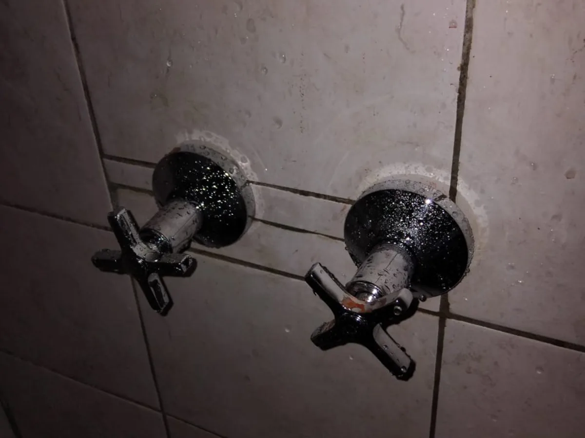 Close-up of completed plumbing repair work