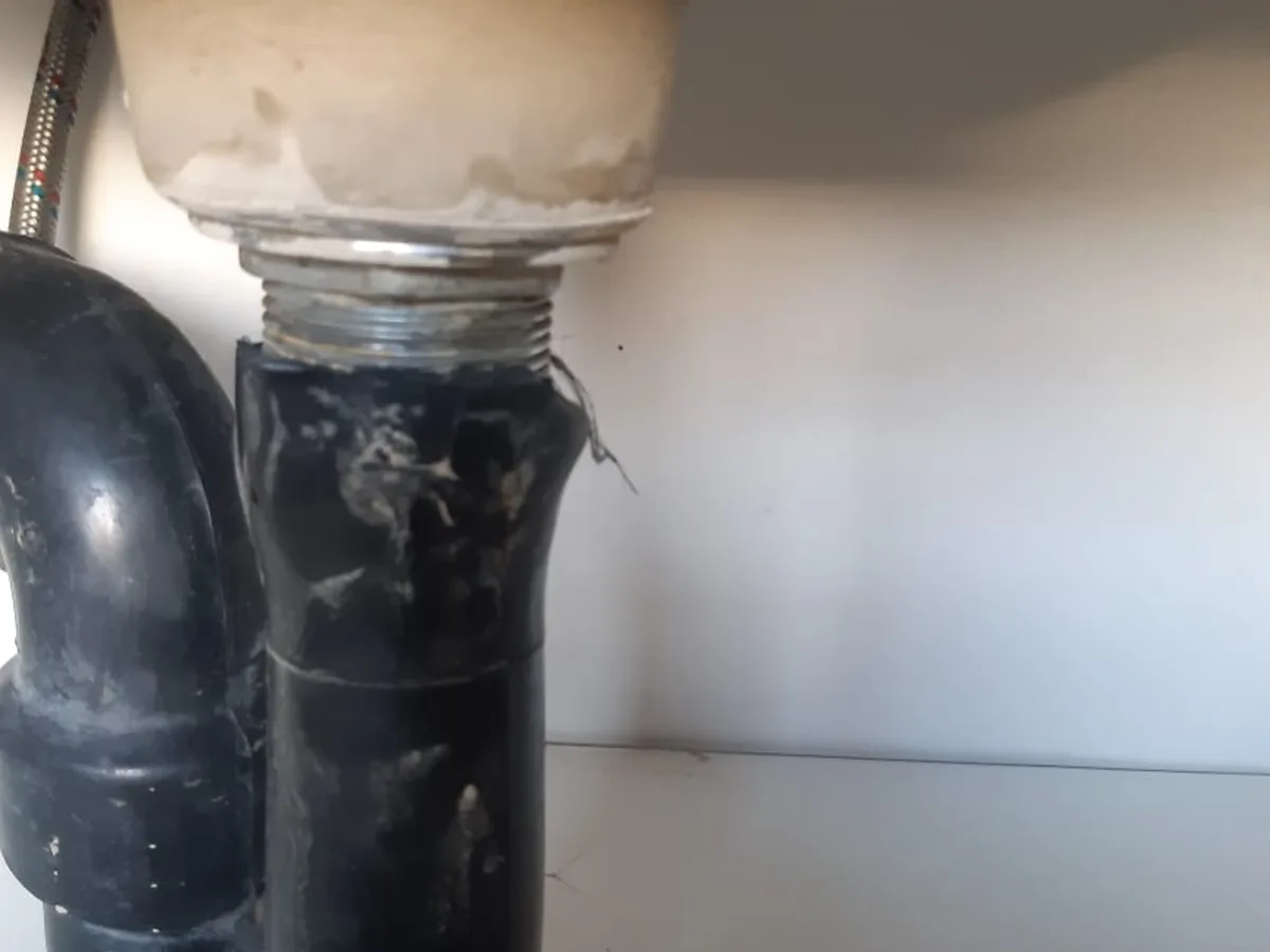 Close-up of completed plumbing repair work