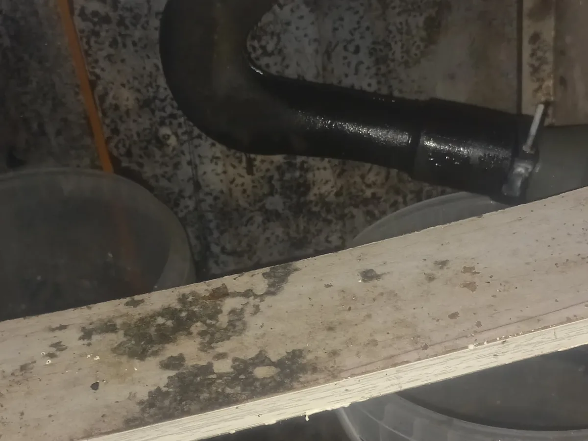 Close-up of completed plumbing repair work