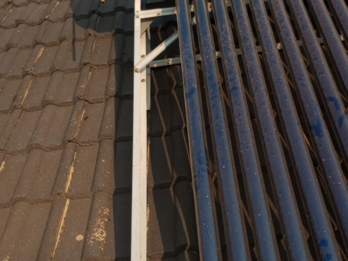 Close-up of completed plumbing repair work