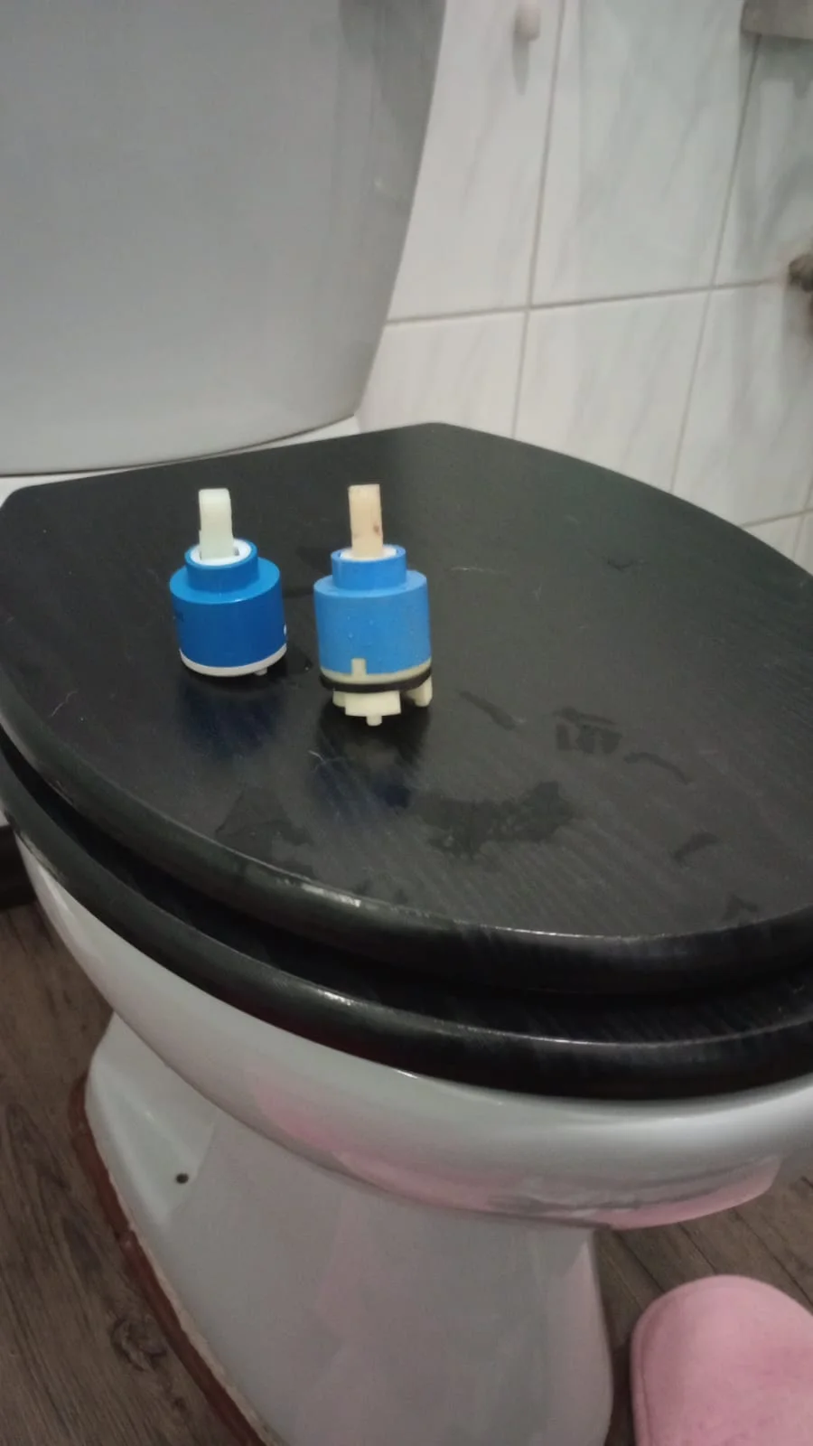 Close-up of completed plumbing repair work