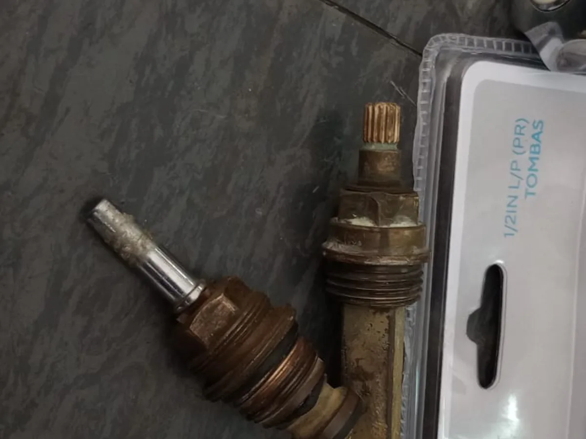 Close-up of completed plumbing repair work
