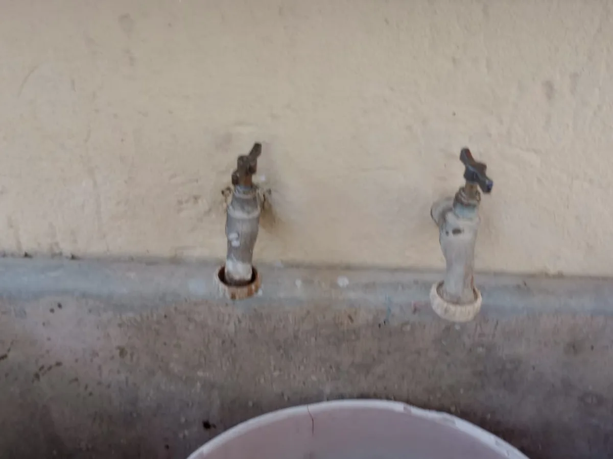 Close-up of completed plumbing repair work
