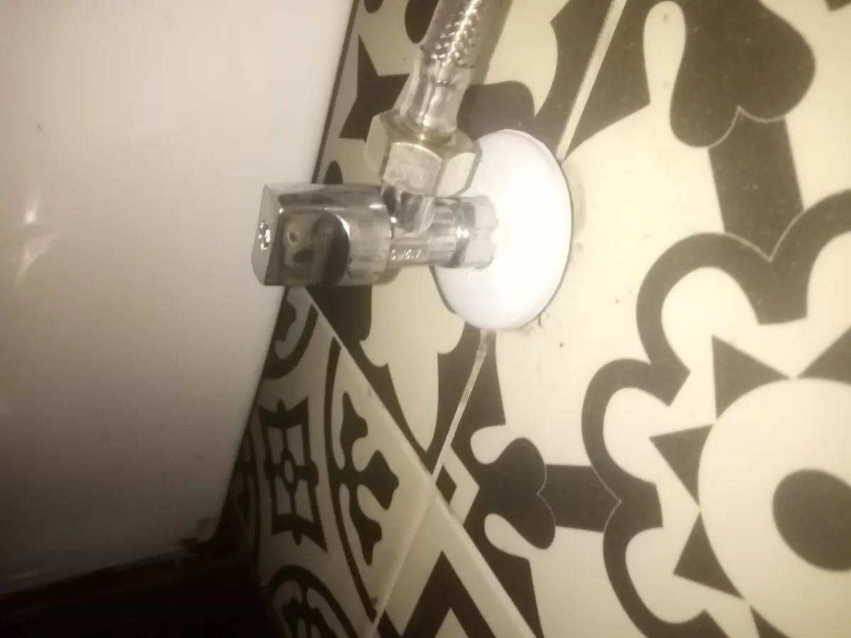 Close-up of completed plumbing repair work