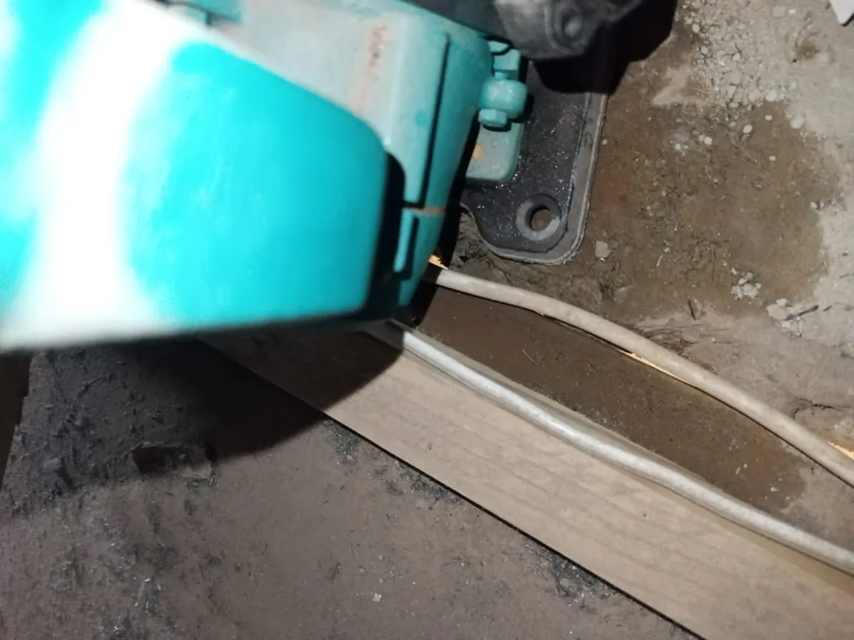 Close-up of completed plumbing repair work