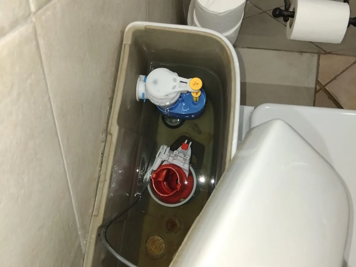 Close-up of completed plumbing repair work