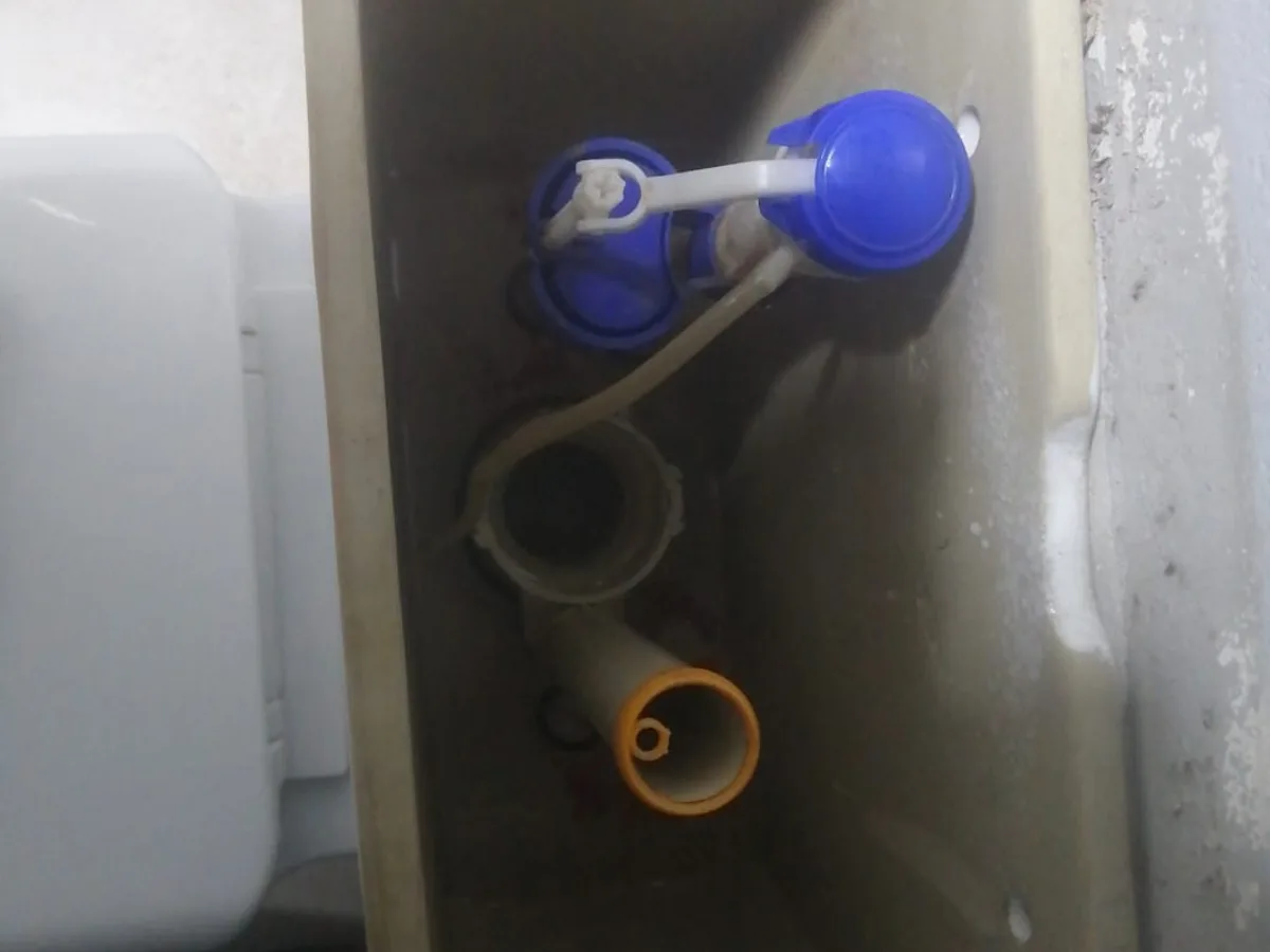 Close-up of completed plumbing repair work