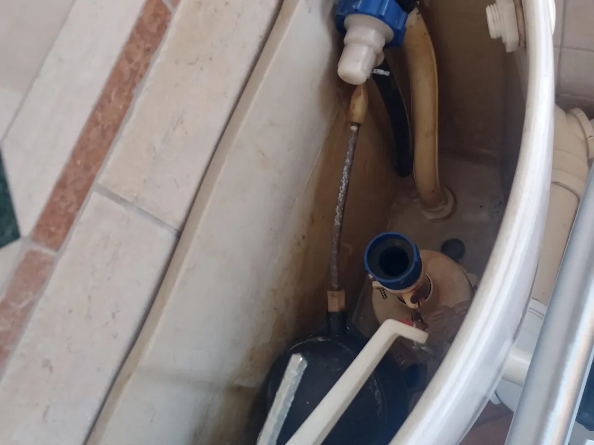 Close-up of completed plumbing repair work